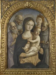 The Virgin and Child with SS. Jerome, Bernardino of Siena, Catherine of Alexandria and Francis